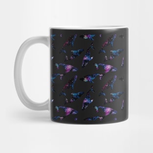 Seamless pattern with cosmic or galaxy whale Mug